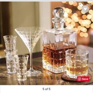 Pottery Barn Library Bar Set